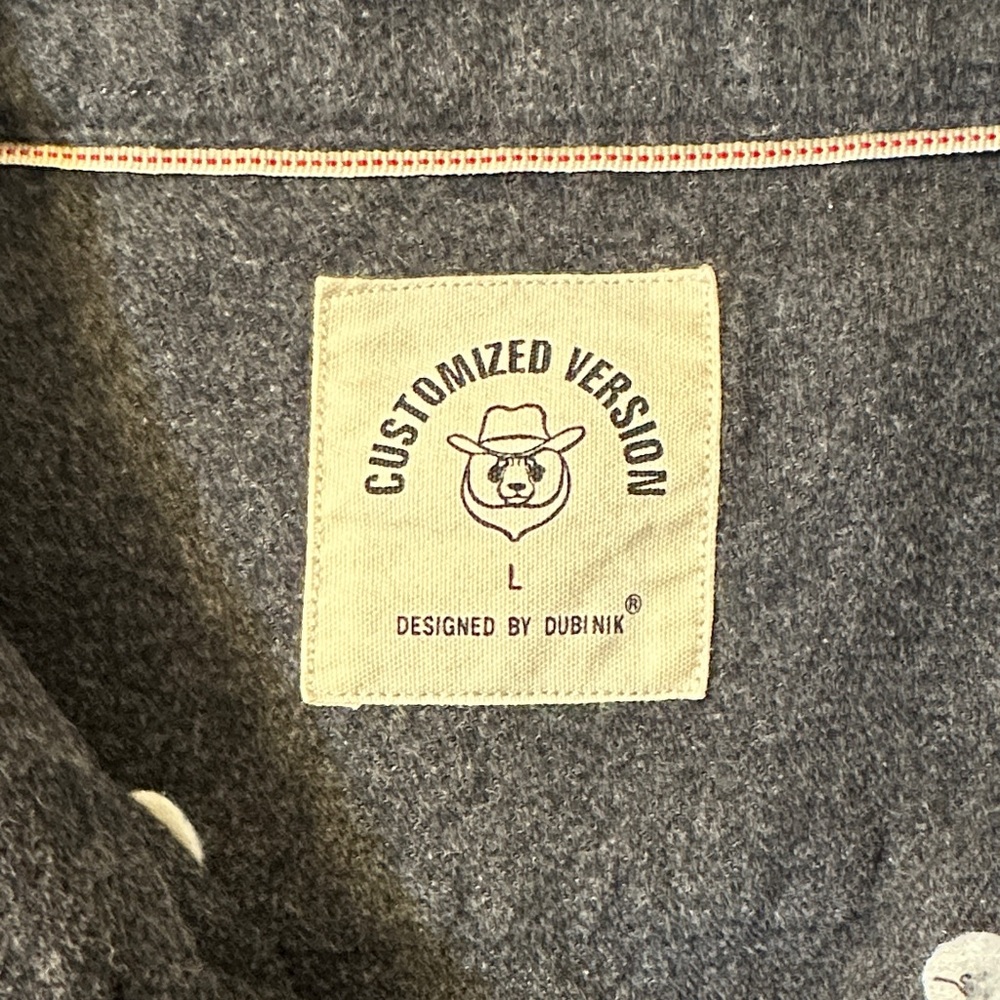 Men's Flannel Casual Dark Charcoal Button-Down Shirt - Unbranded - Picture 5 of 10